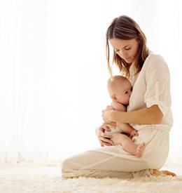 breastfeeding mother and child